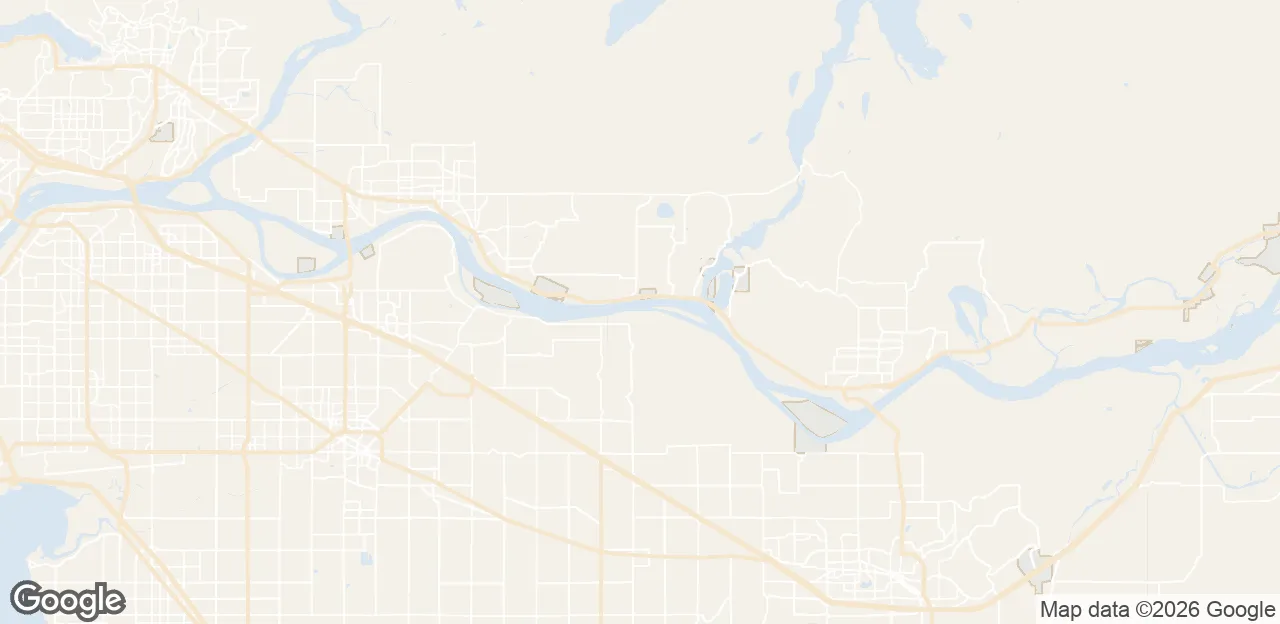 Map of the Abbotsford service area we serve