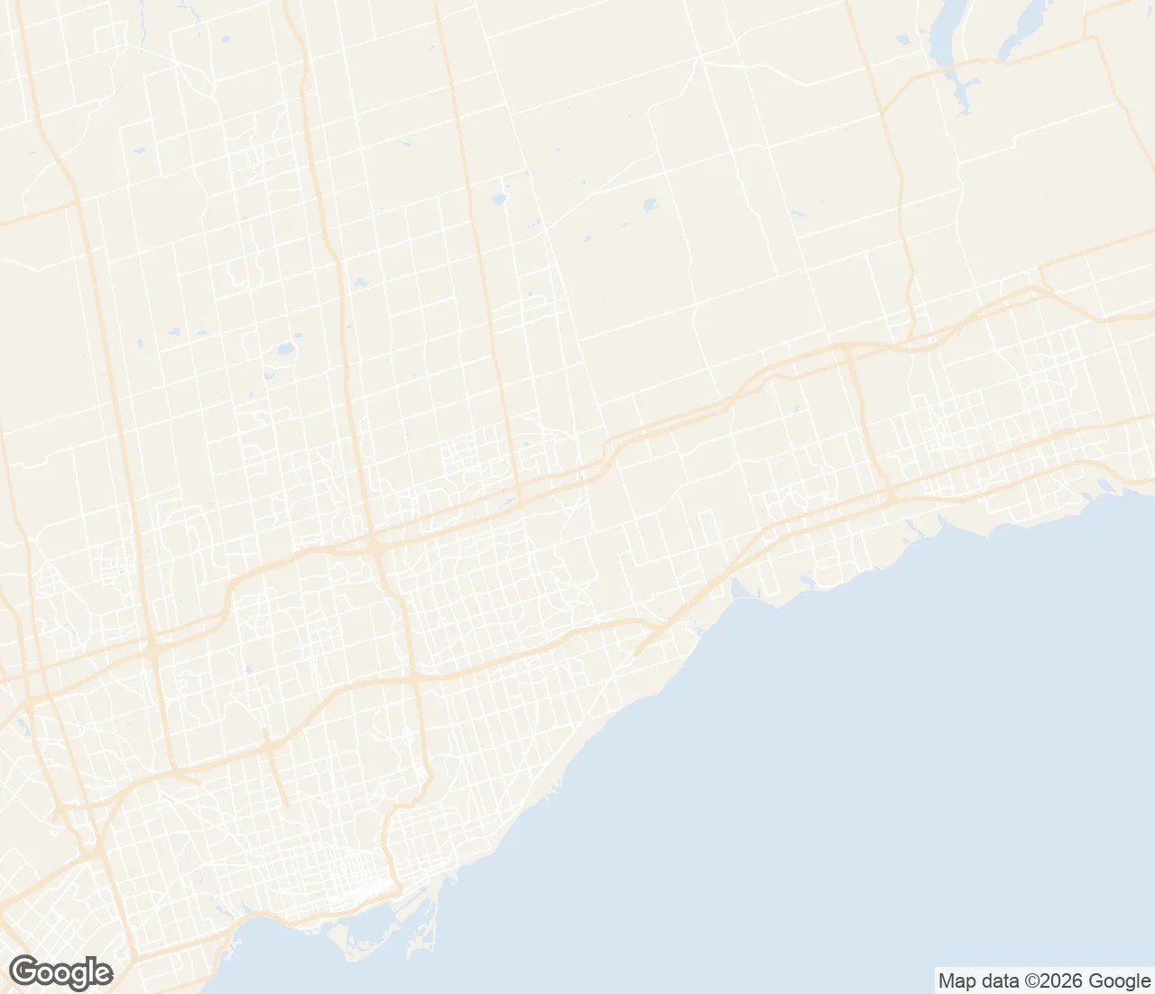Map of the Ajax service area we serve
