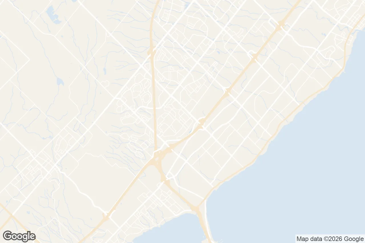 Map of the Burlington neighbourhoods we serve