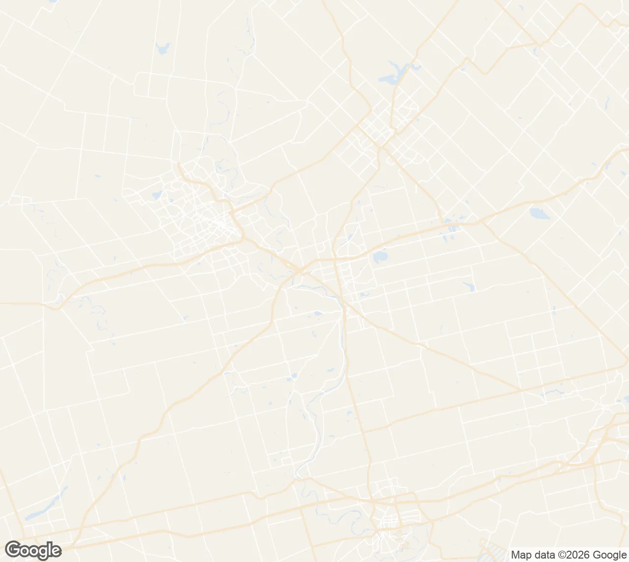 Map of the Cambridge service area we serve