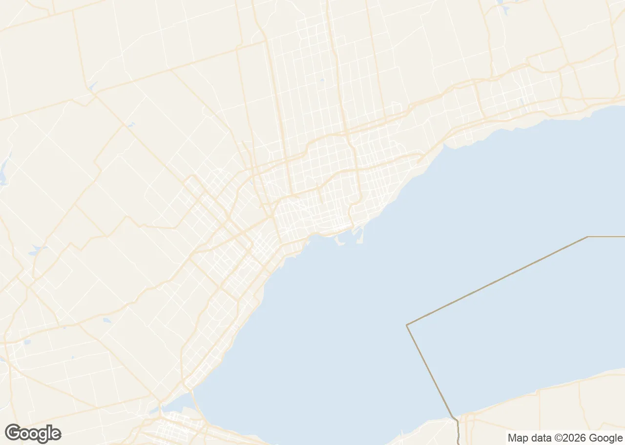 Map of the Etobicoke service area we serve