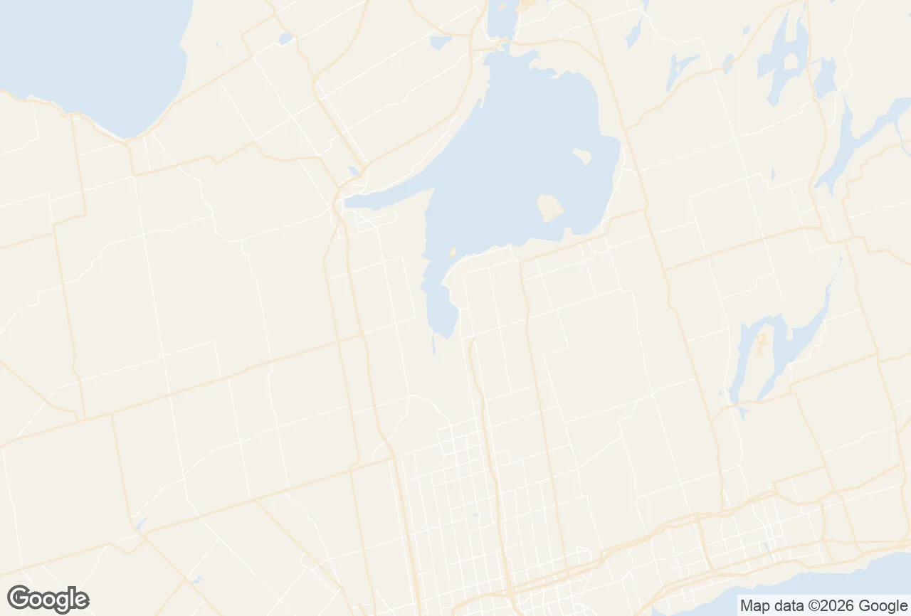Map of the Georgina service area we serve