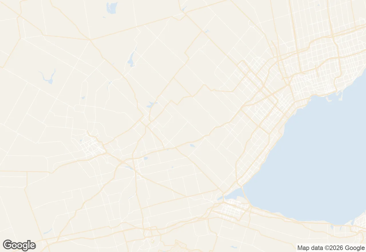 Map of the Guelph service area we serve