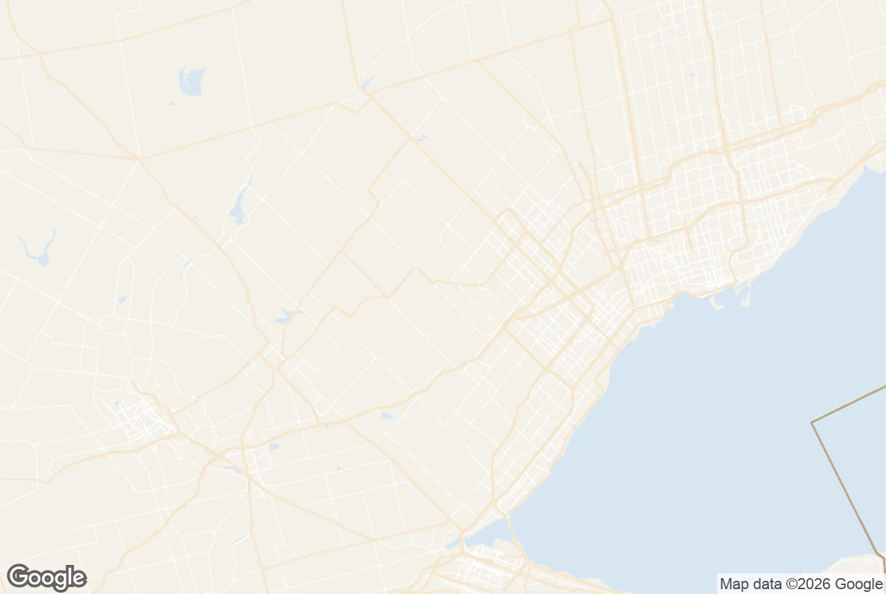 Map of the Halton Hills service area we serve