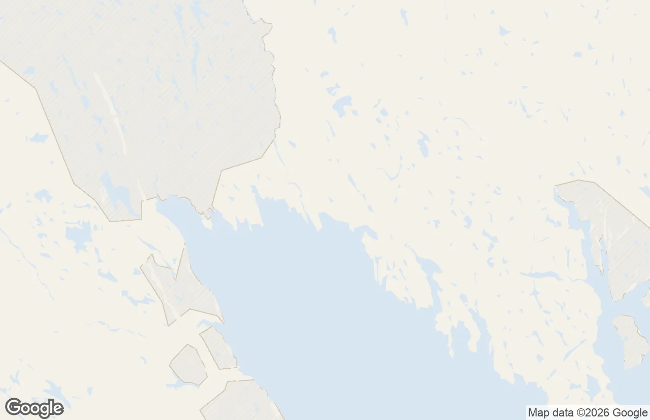 Map of the Iqaluit service area we serve