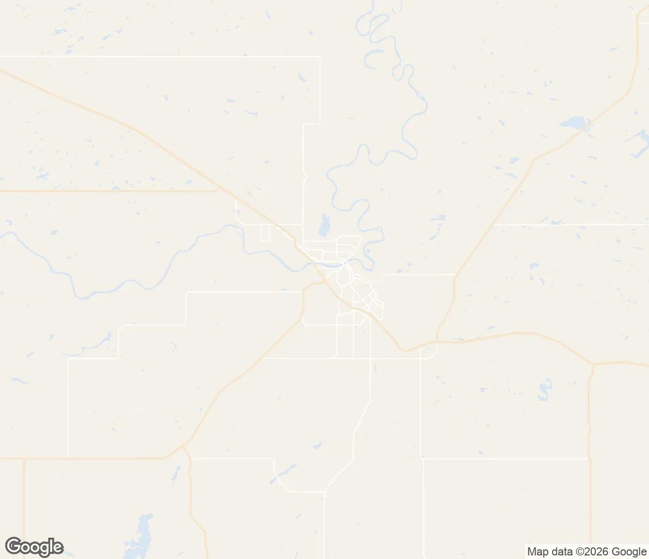 Map of the Medicine Hat service area we serve