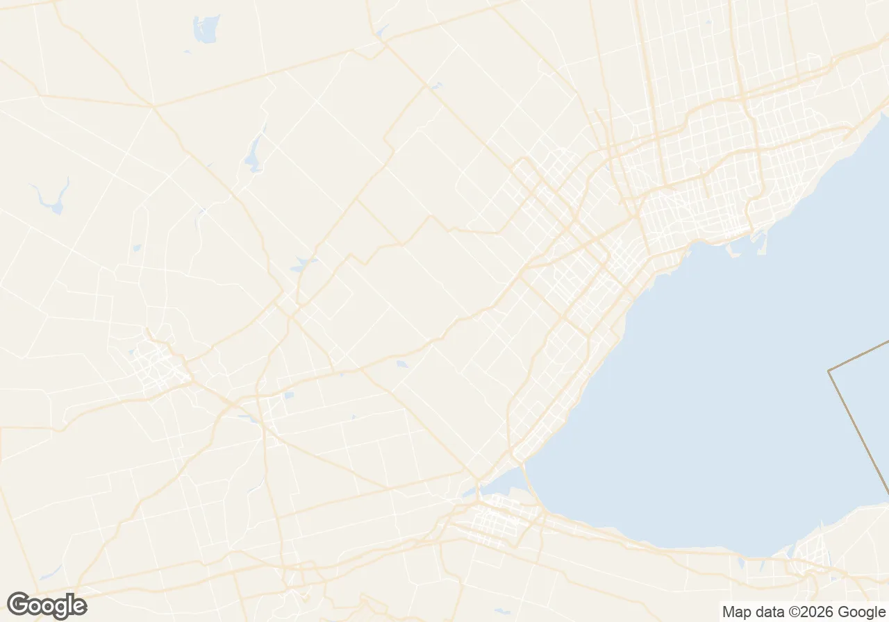 Map of the Milton service area we serve