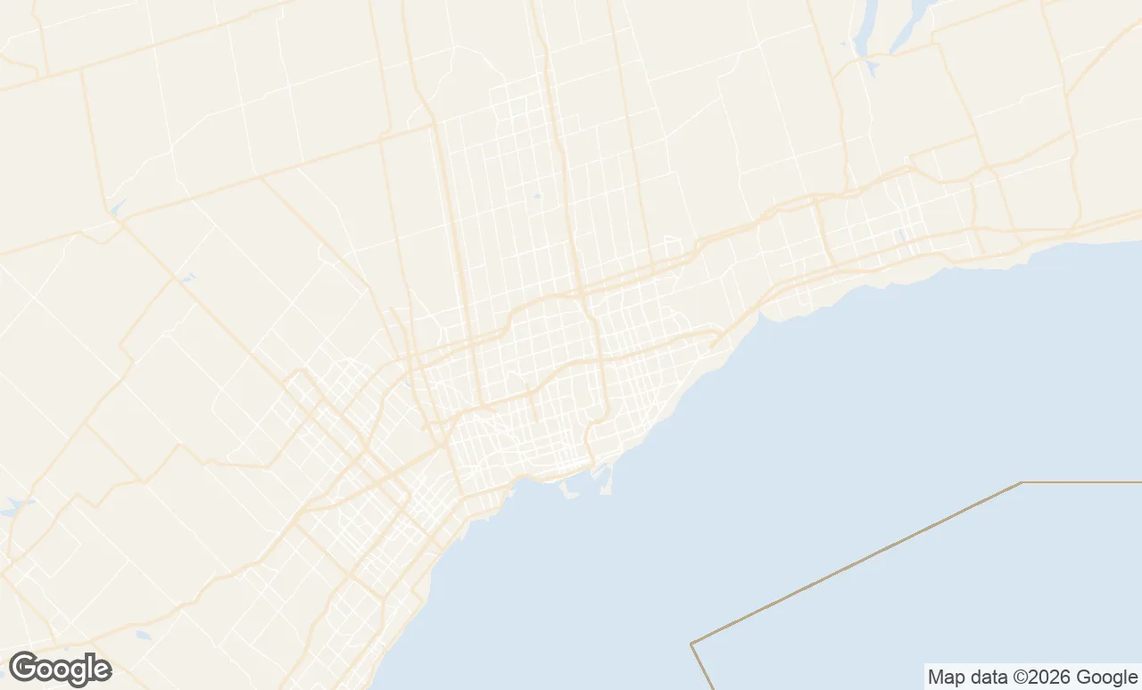 Map of the North York service area we serve