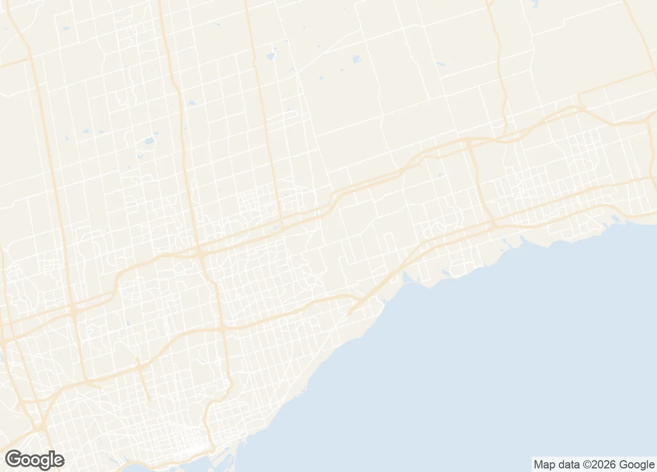 Map of the Oshawa service area we serve