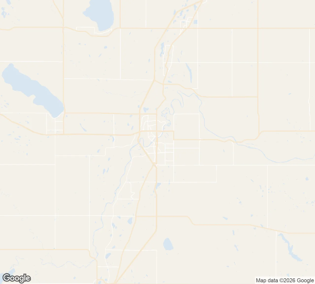 Map of the Red Deer service area we serve