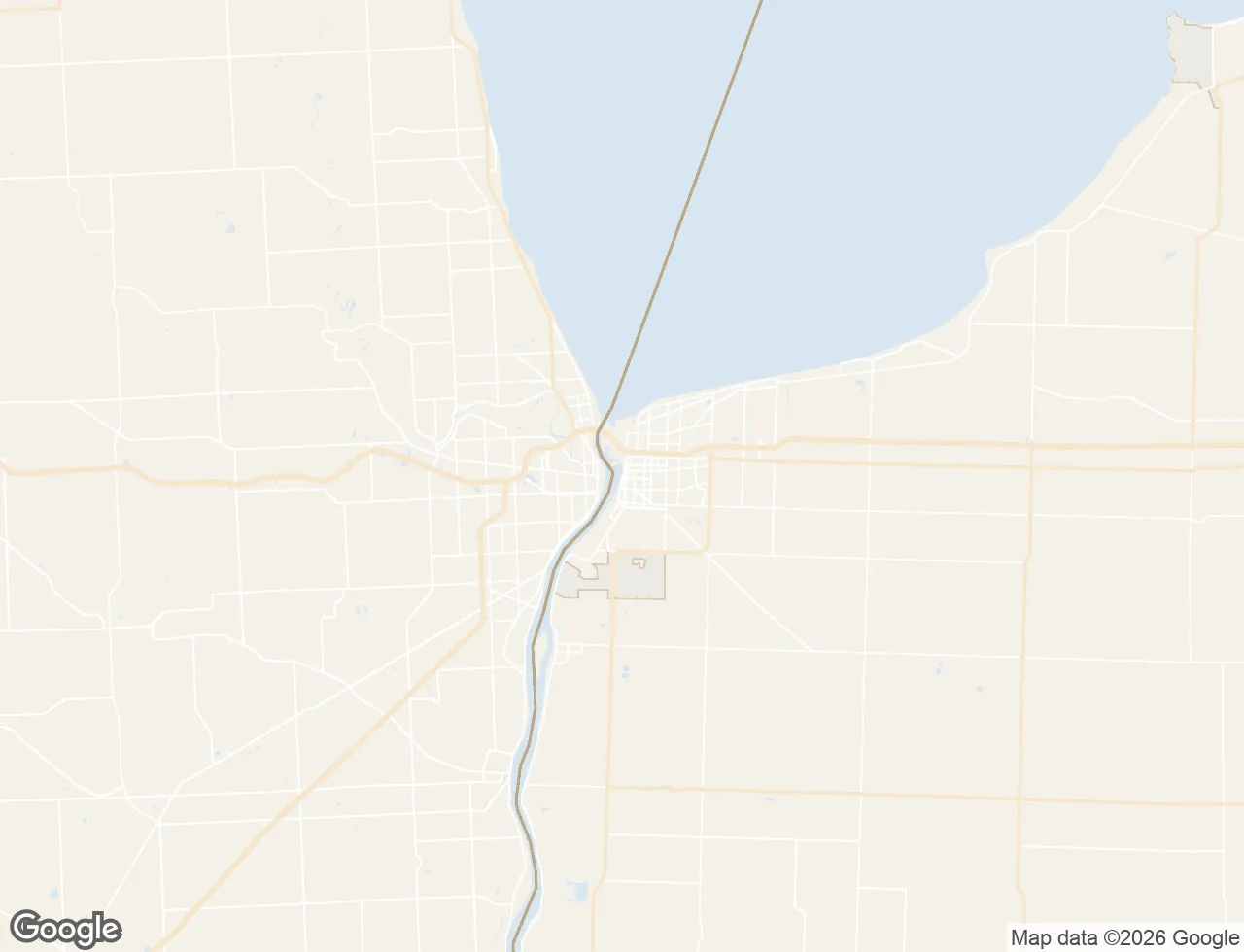 Map of the Sarnia service area we serve
