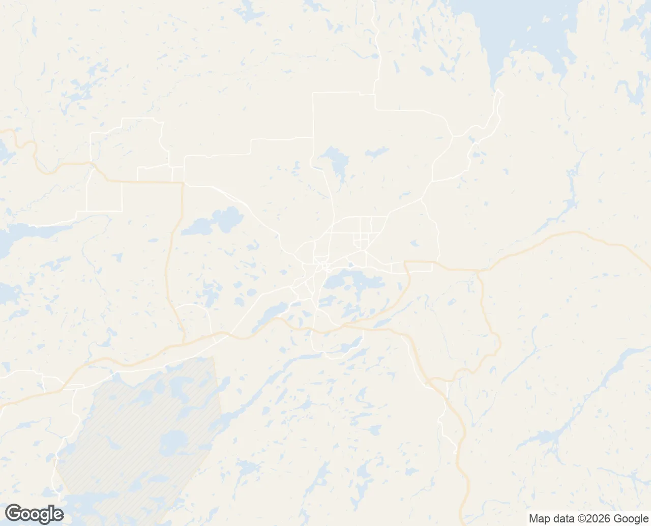 Map of the Sudbury service area we serve