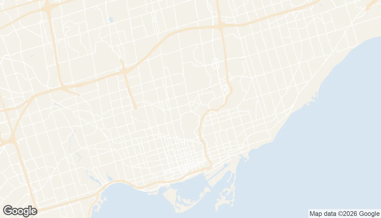 Map of the Toronto neighbourhoods we serve