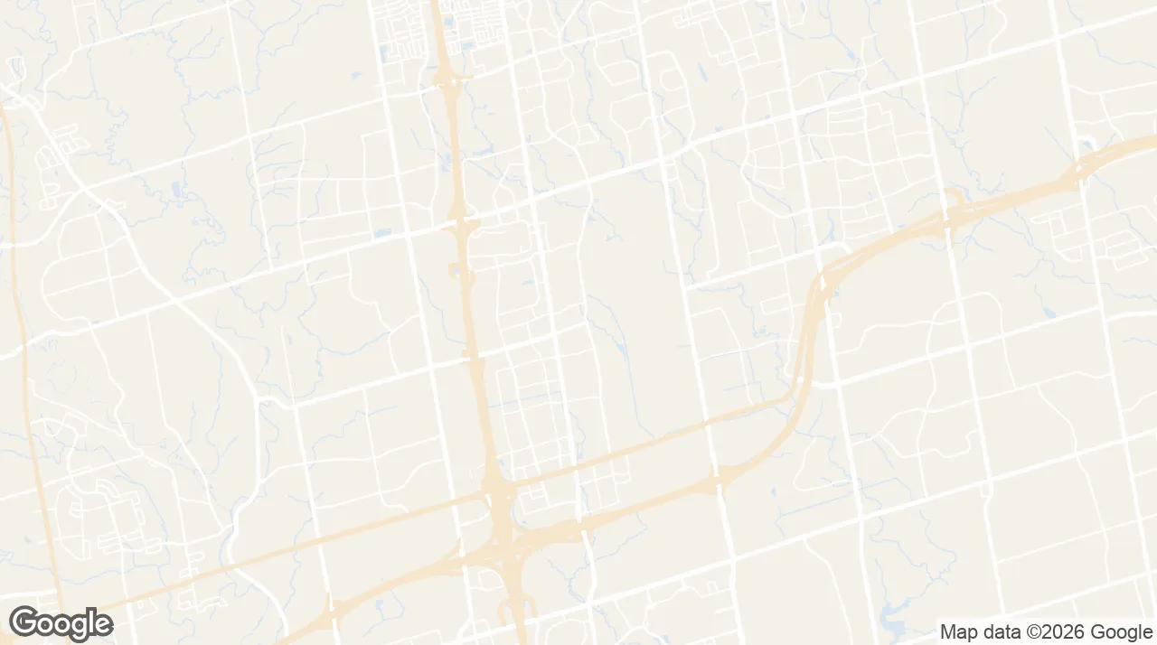 Map of the Vaughan neighbourhoods we serve