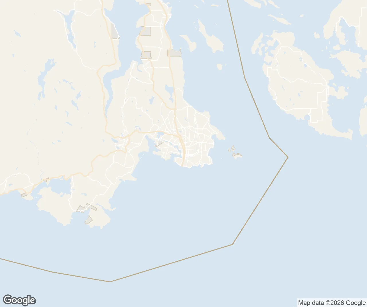 Map of the Victoria service area we serve