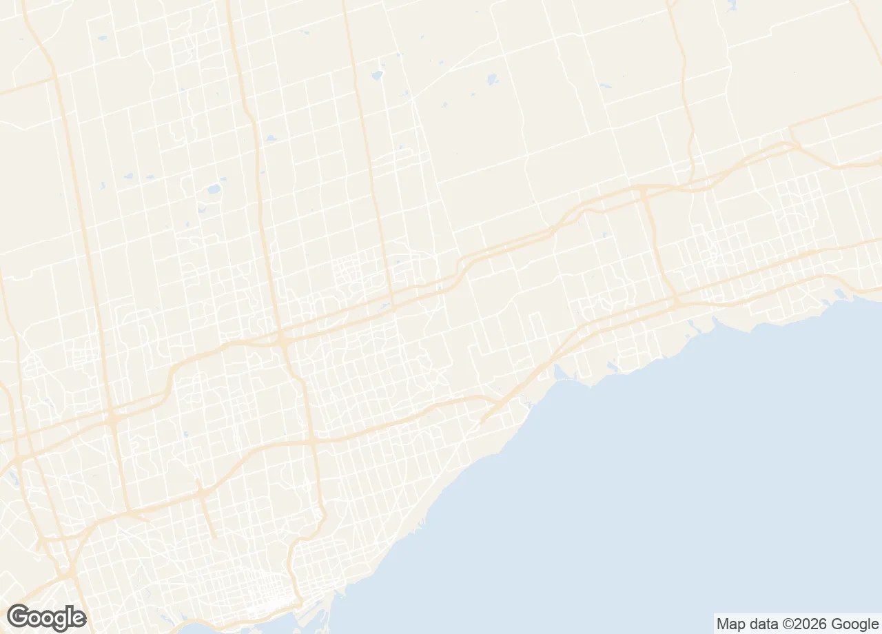 Map of the Whitby service area we serve