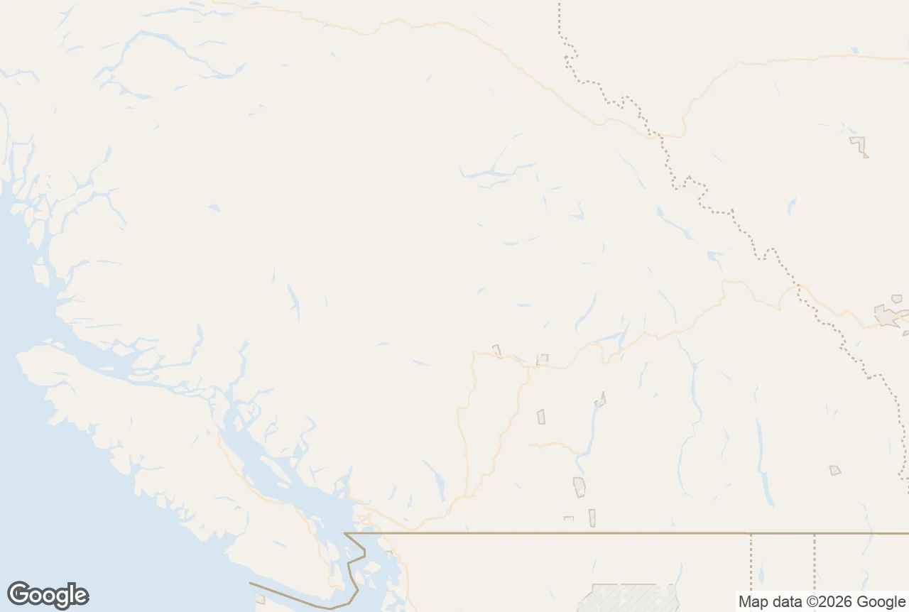 Map of the British Columbia cities we serve