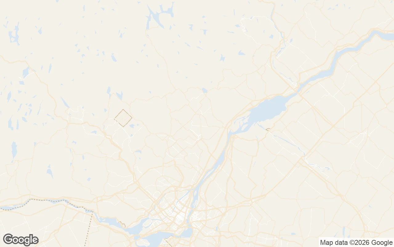 Map of the Quebec cities we serve