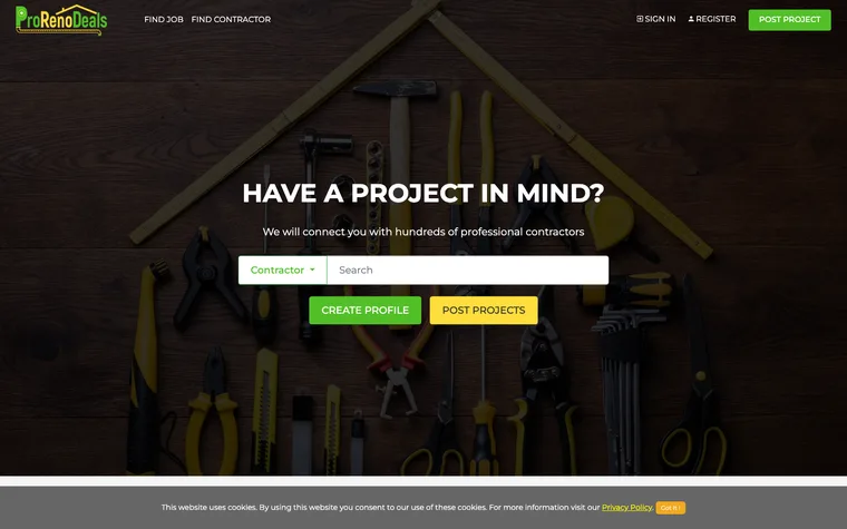 Pro Reno Deals website designed by WEBLAB4U